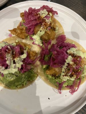 oyster tacos  at Besina in Providence