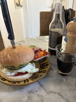 Vegan Burger   at Café Casa Del Gato in Zurich
