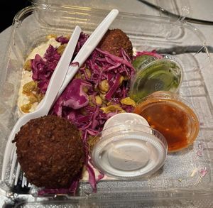 2 pc spicy falafel bowl  at Amsterdam Falafel & Kabob in Omaha