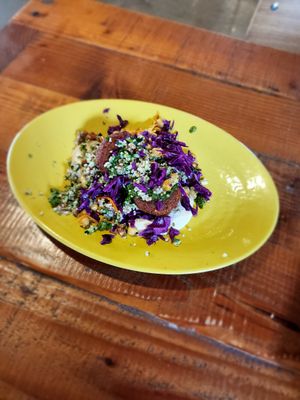 Falafel Plate with hummus at Amsterdam Falafel & Kabob in Omaha