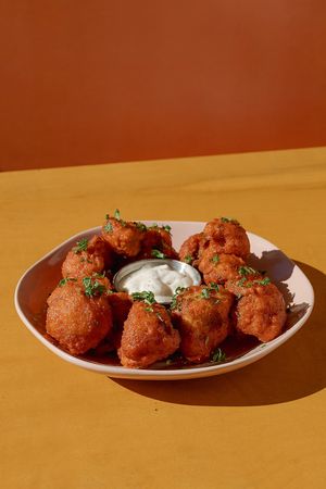 Crispy cauliflower bites! at Hot Tongue Pizza in Los Angeles