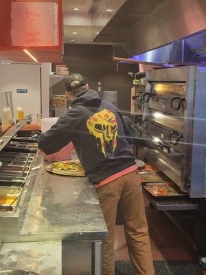The kitchen at Hot Tongue Pizza in Los Angeles