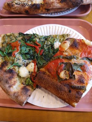 Pesto and Sicilian at Hot Tongue Pizza in Los Angeles
