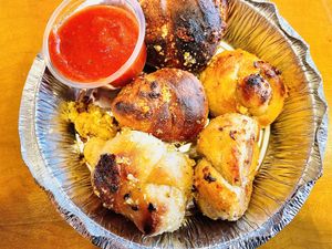 Garlic knots, really solid!  at Hot Tongue Pizza in Los Angeles