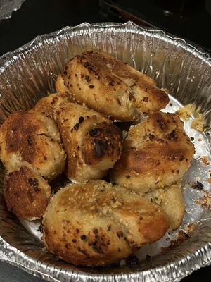 Garlic knots   at Hot Tongue Pizza in Los Angeles