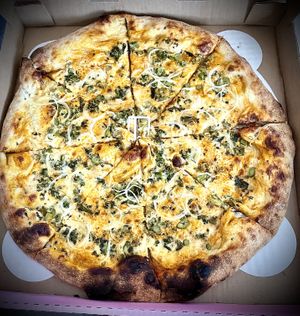 I don’t know the name of it. It is just delicious.  at Hot Tongue Pizza in Los Angeles