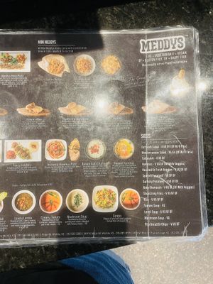 Menu  at Meddys - Washington Ave in Wichita
