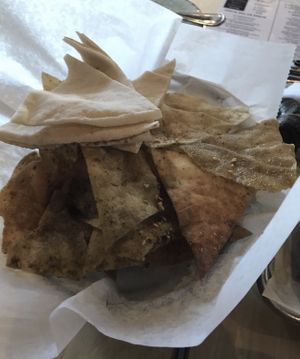 Pita chips   at Meddys - Greenwich Rd in Wichita