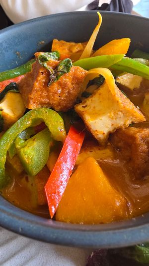 Vegan Red Curry at What De Health Thai in San Diego