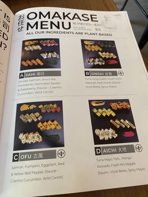 Great for first timers to try different kinds! We got (C) and (D)  at Cofu in Vancouver