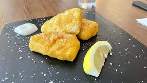 Fried fish  at Cofu in Vancouver