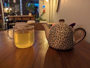 Genmaicha tea at Cofu in Vancouver