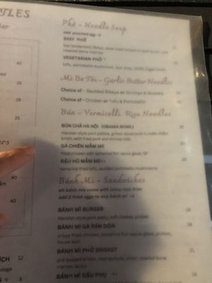 Menu   at Bánh Mì and Bottles in Philadelphia