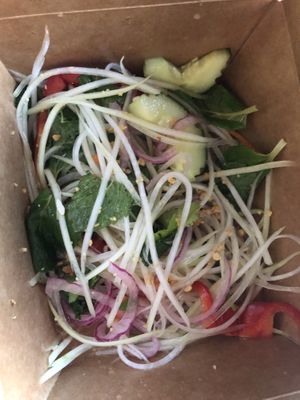 Nom du du- papaya salad   at Bánh Mì and Bottles in Philadelphia