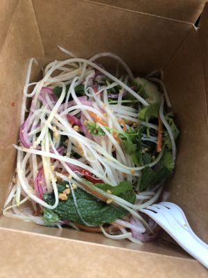 Nom du du- papaya salad   at Bánh Mì and Bottles in Philadelphia