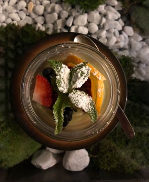 Matcha Käsekuchen  at Secret Garden in Munich