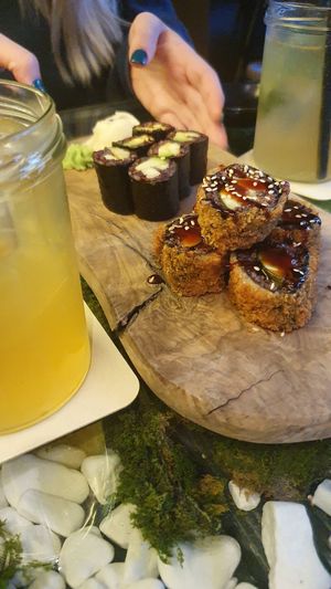 Daruma maki and Tiger tempura at Secret Garden in Munich