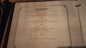 Dessert at Secret Garden in Munich