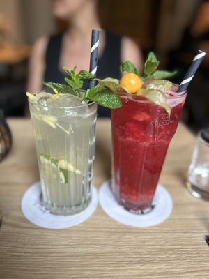 Cocktails (Munich mule & Midnight in Tokyo)  at Secret Garden in Munich