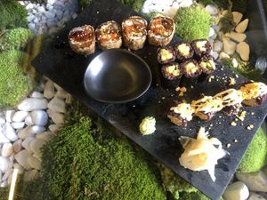 Mixed sushi lunch menu   at Secret Garden in Munich