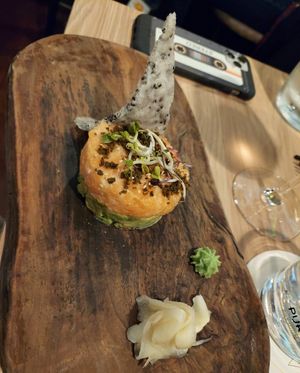 Salmon tartar at Secret Garden in Munich