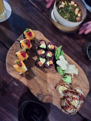 Misu Soup and different Sushis at Secret Garden in Munich