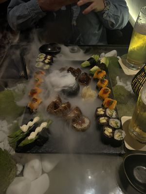 Mixed sushi platter to share for 2 people  at Secret Garden in Munich