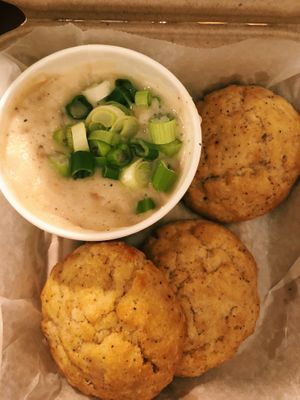 Vegan biscuits & gravy - BREAKFAST ALL DAY! at Veggie Galaxy in Cambridge