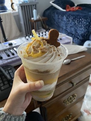 Lemon ginger parfait at Veggie Galaxy in Cambridge