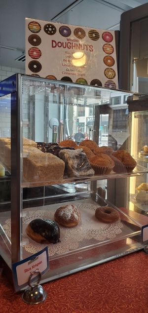 Vegan baked goods at Veggie Galaxy in Cambridge