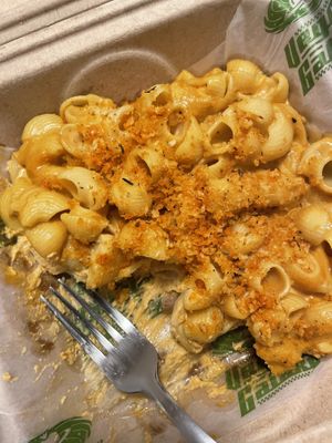 Baked vegan mac n cheese! at Veggie Galaxy in Cambridge