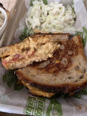 Chickpea Tuna Melt at Veggie Galaxy in Cambridge