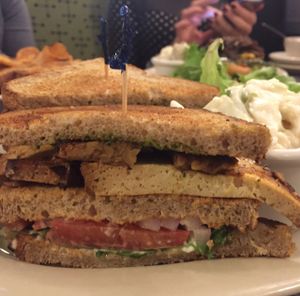 The Club Sandwich at Veggie Galaxy in Cambridge