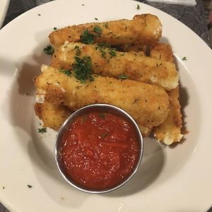 Vegan Mozzarella Sticks at Veggie Galaxy in Cambridge
