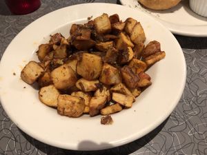Well seasoned potatoes. at Veggie Galaxy in Cambridge