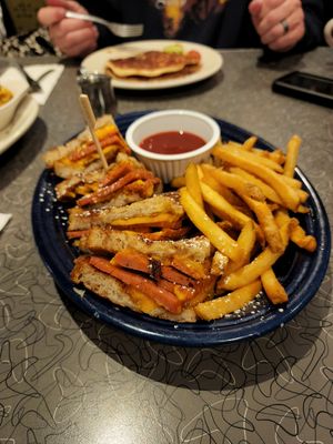 Monte Cristo sandwich at Veggie Galaxy in Cambridge
