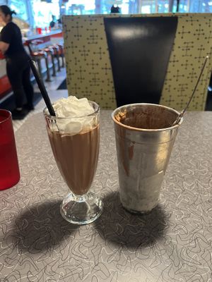 Chocolate Peanut Butter Frappe  at Veggie Galaxy in Cambridge