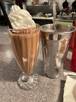 Chocolate Frappe  at Veggie Galaxy in Cambridge