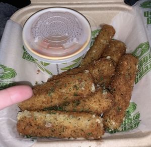 Mozzarella sticks   at Veggie Galaxy in Cambridge