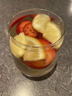 White sangria  at Veggie Galaxy in Cambridge