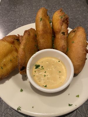 Fried pickles   at Veggie Galaxy in Cambridge