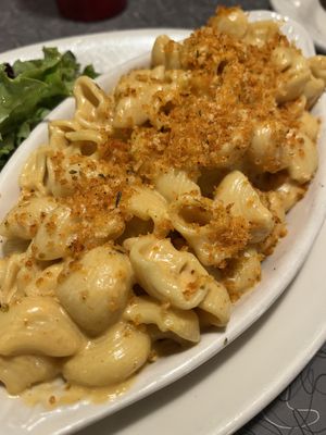 Baked Mac - so creamy!!!!! I’d ask for extra breadcrumbs next time.  at Veggie Galaxy in Cambridge