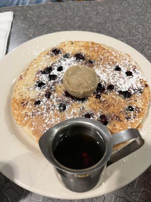 Vegan blueberry pancakes  at Veggie Galaxy in Cambridge