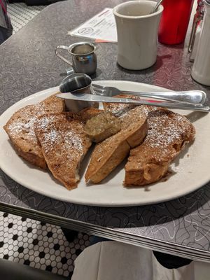 The Banana cream looks sketch I know.  But it's good! at Veggie Galaxy in Cambridge