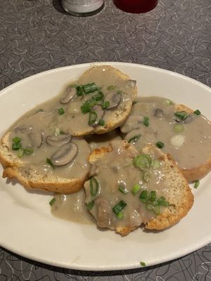 Biscuits and gravy  at Veggie Galaxy in Cambridge