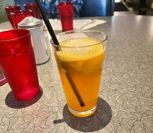 Orange creamsicle float   at Veggie Galaxy in Cambridge