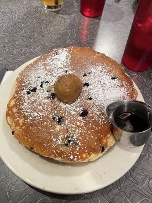 blueberry pancakes   at Veggie Galaxy in Cambridge