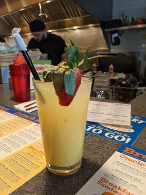 Big ass mimosa at Veggie Galaxy in Cambridge