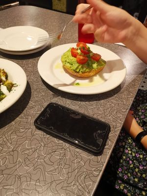 Avocado toast at Veggie Galaxy in Cambridge