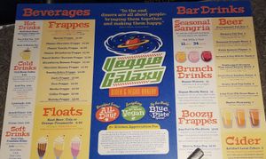 Menu, side 2 at Veggie Galaxy in Cambridge